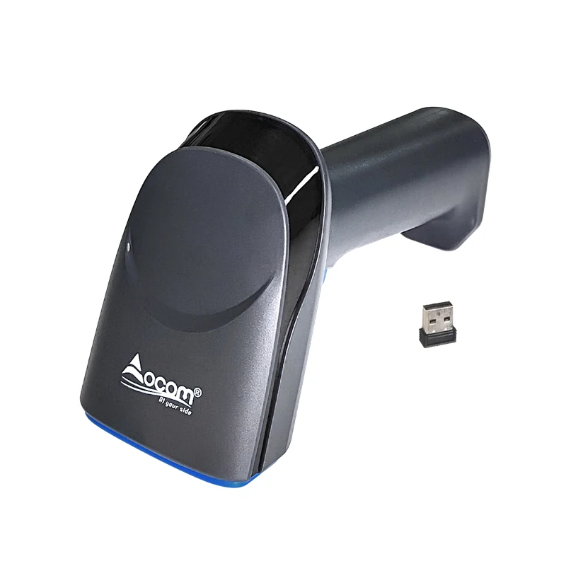 OCOM handheld barcode scanner and USB receiver product image